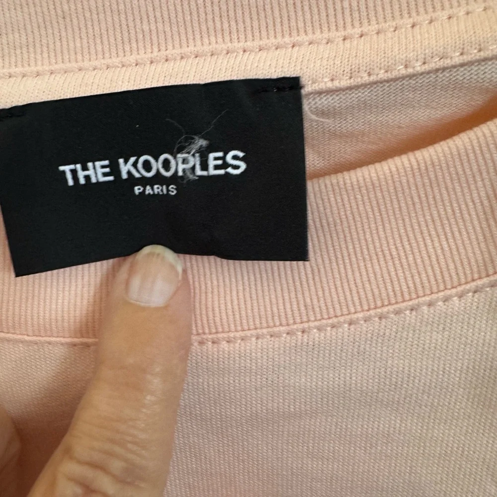 NWT The Kooples Pink Crop Top with Embroidered Skull and Flowers